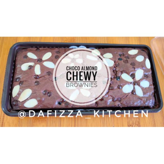 

Choco Almond Chewy Brownies