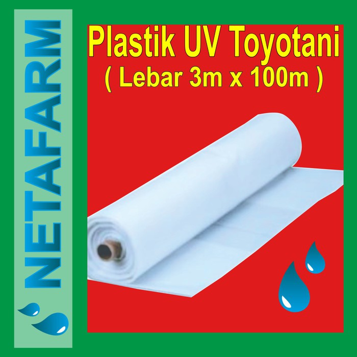 Plastik UV Toyotani Tebal 200 micron Lebar 3 meter - 1 meter