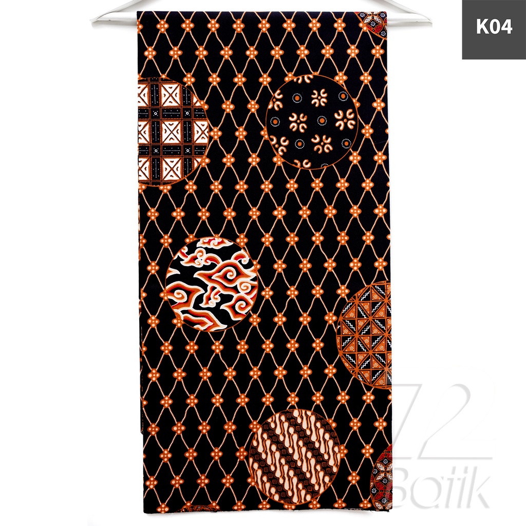 KAIN BATIK PREMIUM Bahan Katun Motif Lingkar Klasik Warna Hitam 724926 Cap 72 Jarik Jarit Samping Kebat Panjang Batik Katun Modern Premium Bahan Seragam Batik Pernikahan Kantor Keluarga Murah Kamen Jadi Batik Bali Lembaran