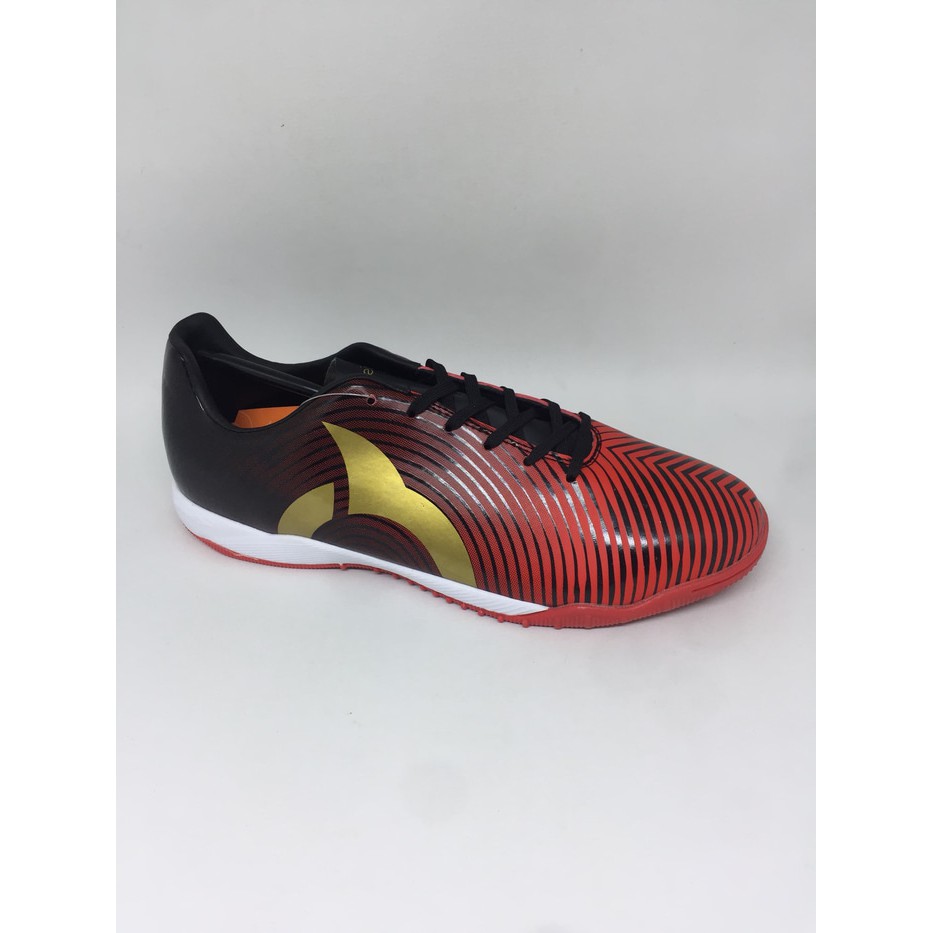 Sepatu futsal Ortuseight original Forte Helios red black gold new 2019