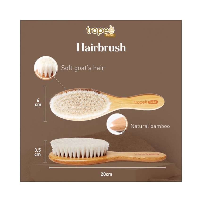 Tropee Bebe Premium Hair Brush And Comb