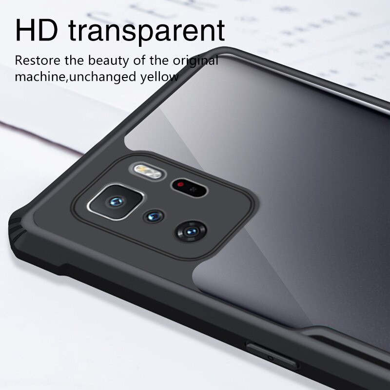 Case XIAOMI POCO X3 GT Armor Fusion Transparent Casing Free Skin Carbon 3D