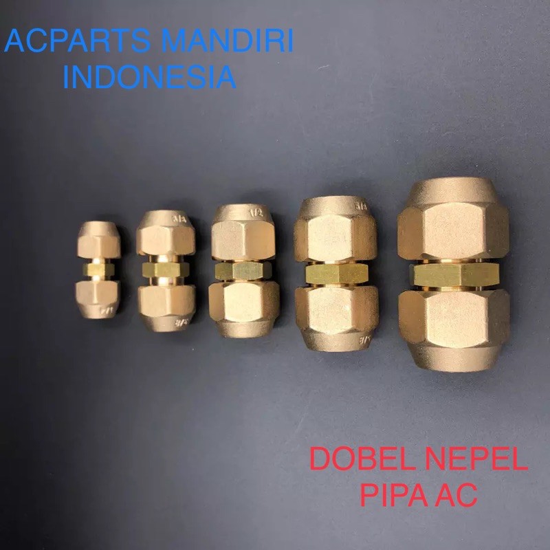 Dobel Nepel set 5/8 “ / dobel nepel pipa ac set 5/8 “