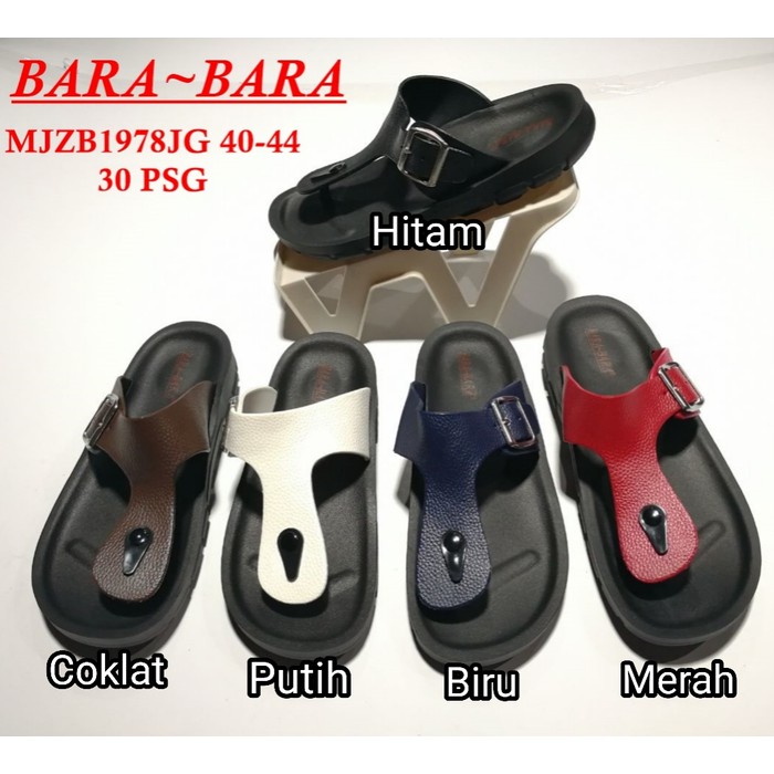 jelly sandal bara bara cowok sendal pria karet import 1978jg