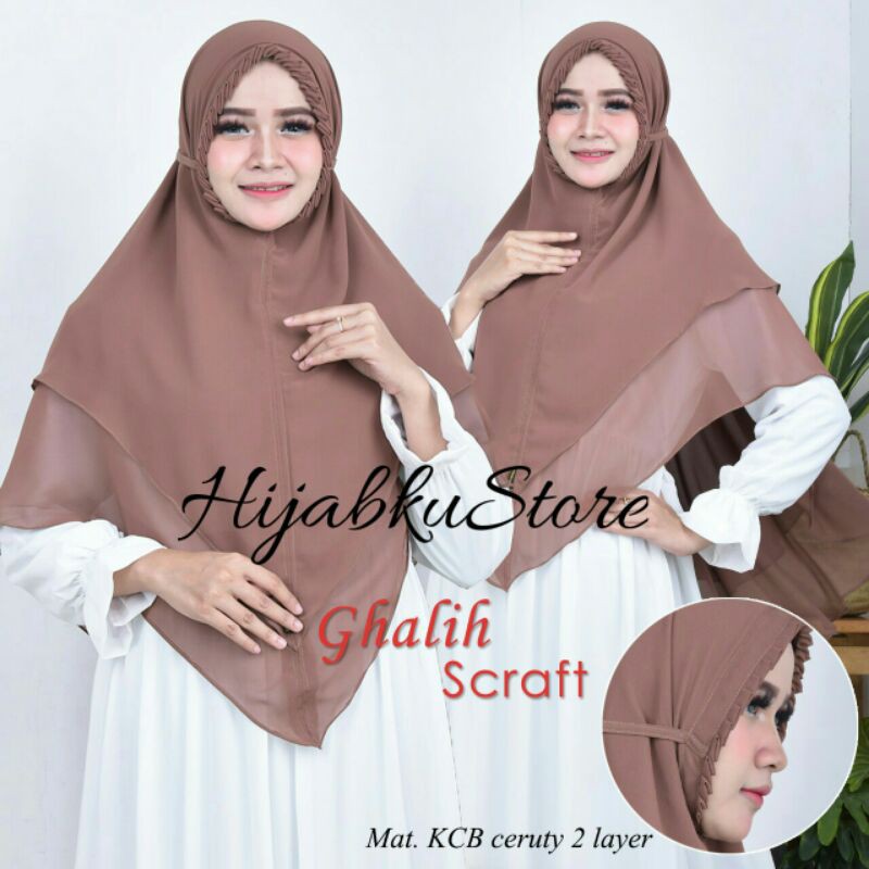 JILBAB BERGO MARYAM KCB CERUTY 2 LAYER JUMBO / CERUTY PREMIUM
