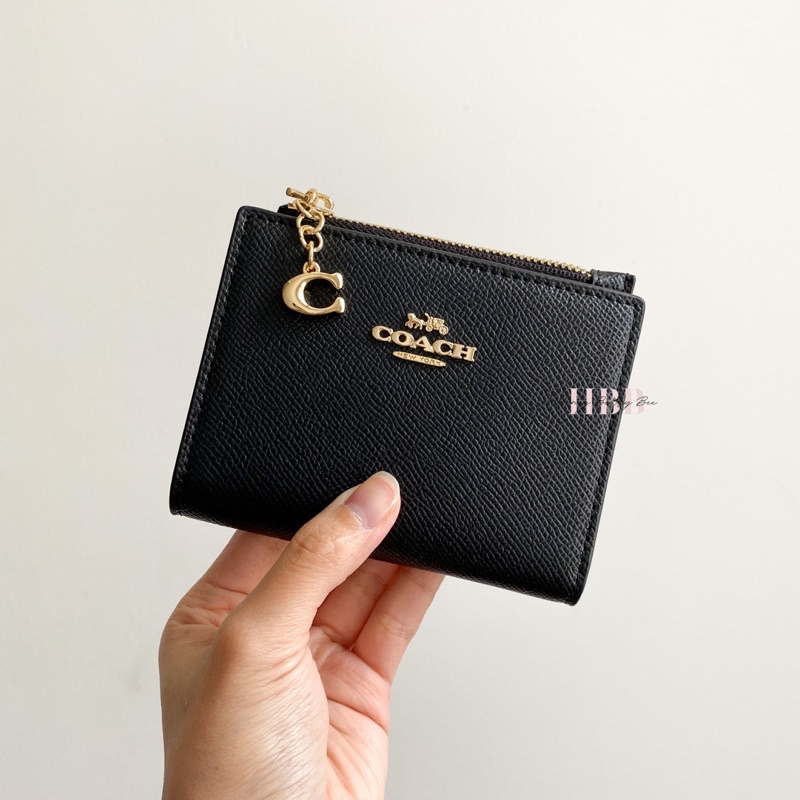 Jual Coach Snap Card Case Wallet in Black Shopee Indonesia