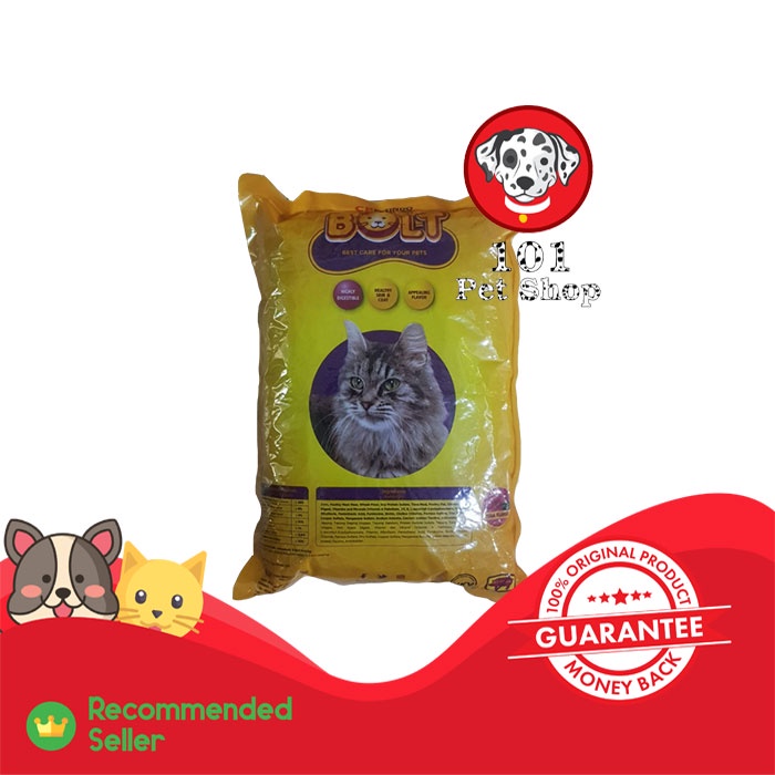 MAKANAN KUCING BOLT TUNA SALMON &amp; KITTEN SALMON 1KG