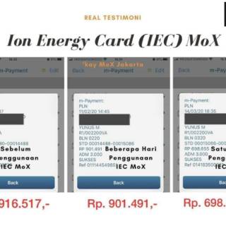 Ion Energi Card IEC Kart Ion Negatif by MOX | Alat Terapi Kesehatan