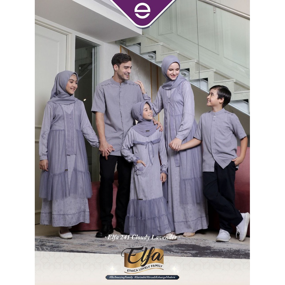 ELFA 241 CLOUDY LAVENDER ETHICA ORIGINAL KOKO DEWASA KAHFI 196 CLOUDY LAVENDER GAMIS DEWASA KAGUMI 2