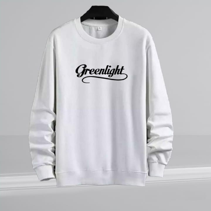 CREWNECK GREENLIGHT PRIA - WANITA  TERBARU / KOREAN STYLE BAHAN FLEECE KATUN LEMBUT DAN TEBAL