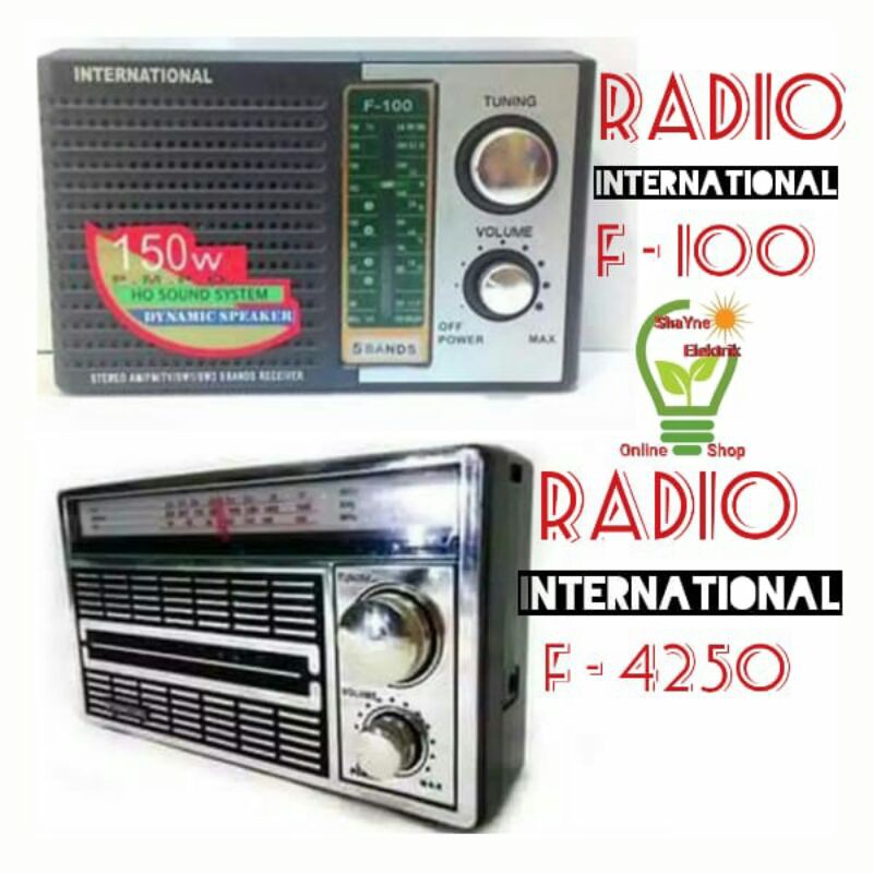 RADIO INFANCI / RADIO INTERNATIONAL F-4250AM - FM PORTABLE RADIO JADUL UNIK AC-DC