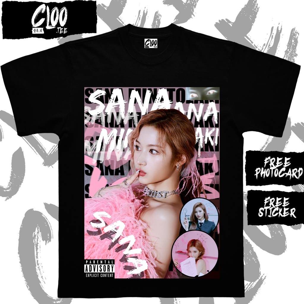KAOS KPOP SANA TWICE / CLOO.TEE /