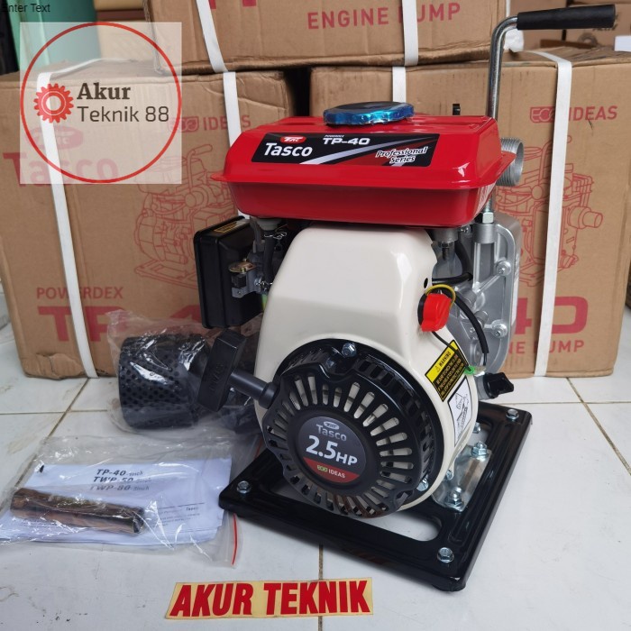 Mesin Pompa Air bensin Alkon mini TASCO TP 40 1.5  inch Murni 4 tak