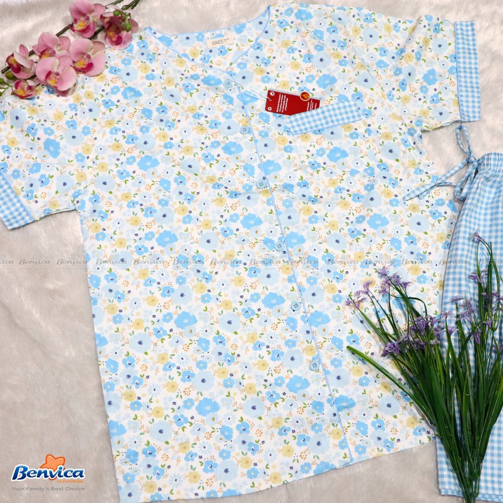 BAJU TIDUR CELANA PENDEK XL KATUN JEPANG GREET