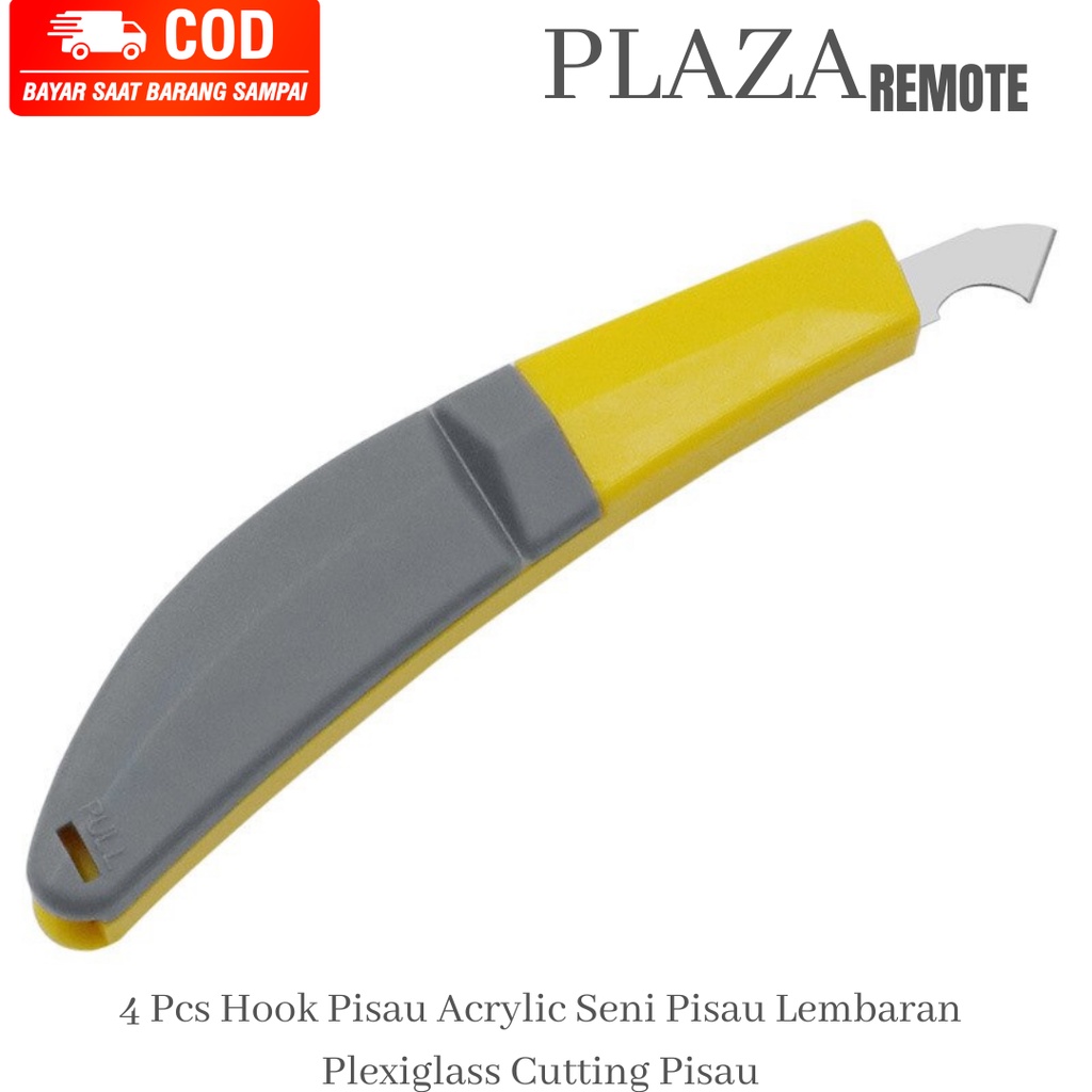 Pisau Cutter AKRILIK Acrylic K-701 + 3 MATA PISAU PVC KERTAS KERAJINAN TANGAN VYNIL PLASTIK DLL