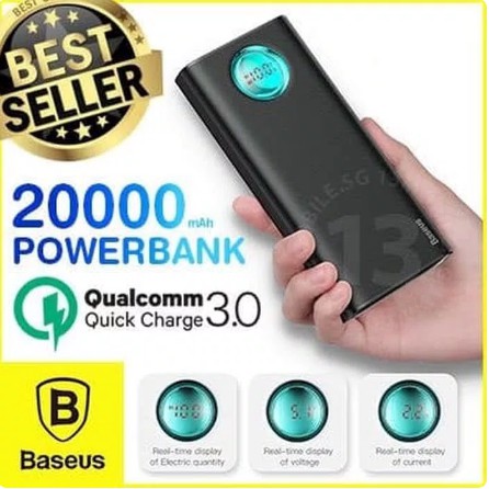 Baseus AMBLIGHT PowerBank 20000 mAh Digital Display PD3.0+QC3.0 LG0102