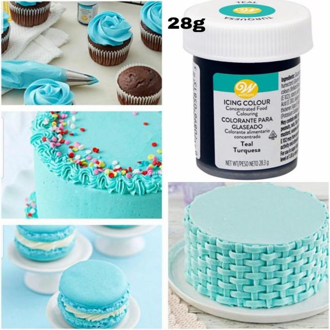 

@#@#@#] pewarna makanan wilton teal 28g untuk buttercream ceke fondant cokelat