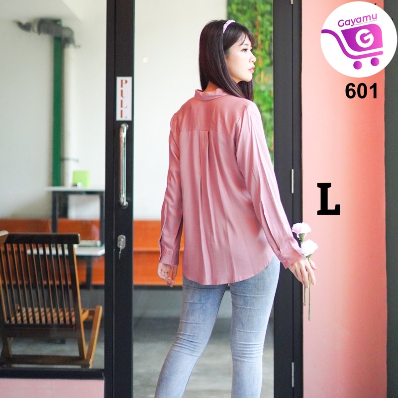 KEMEJA WANITA LENGAN PANJANG SIZE M&L (601)-4