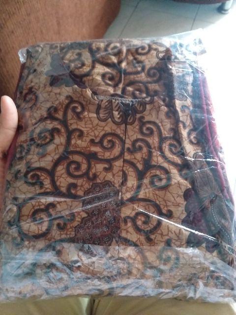 Gamis Batik Istimewa Resleting Depan