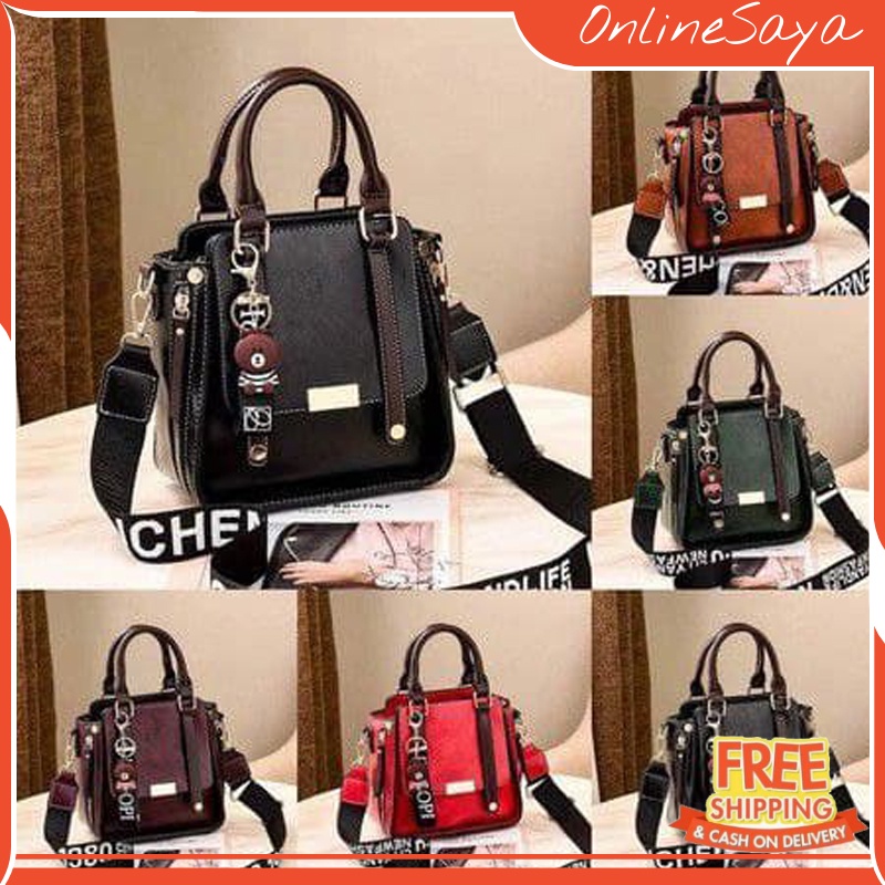 TAS READY HANDBAG SELEMPANG WANITA FASHION IMPORT KOREA MURAH BATAM CEWEK TERMURAH LB - 596