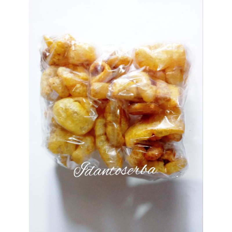 

makanan ringan Snack/kerupuk kulit sapi dorokdok renyah gurih enak cemilan