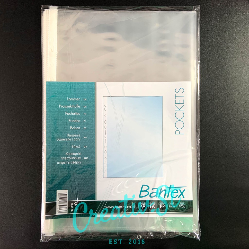 

BANTEX Pp Pocket F4 Isi Ordner Folio