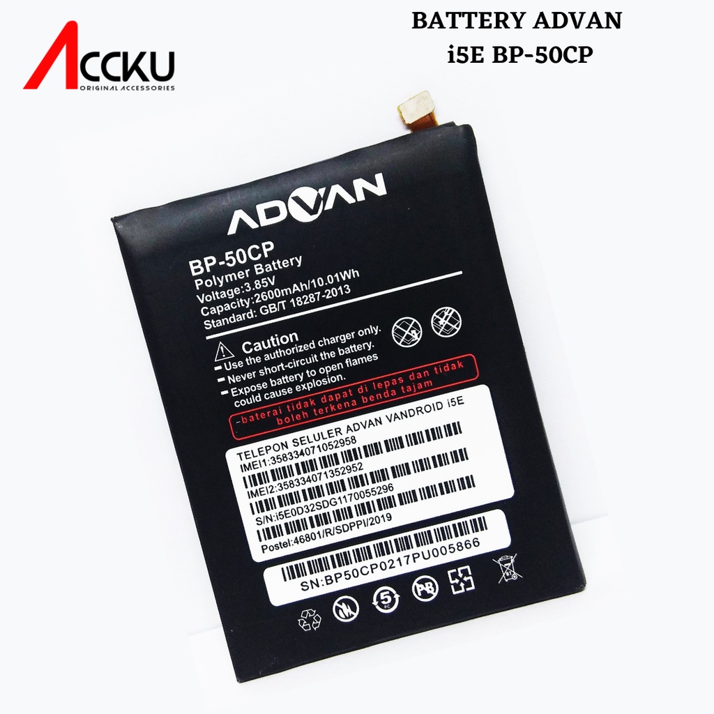 BATERAI ADVAN BP-50CP BATTERY ADVAN I5E ORIGINAL 99