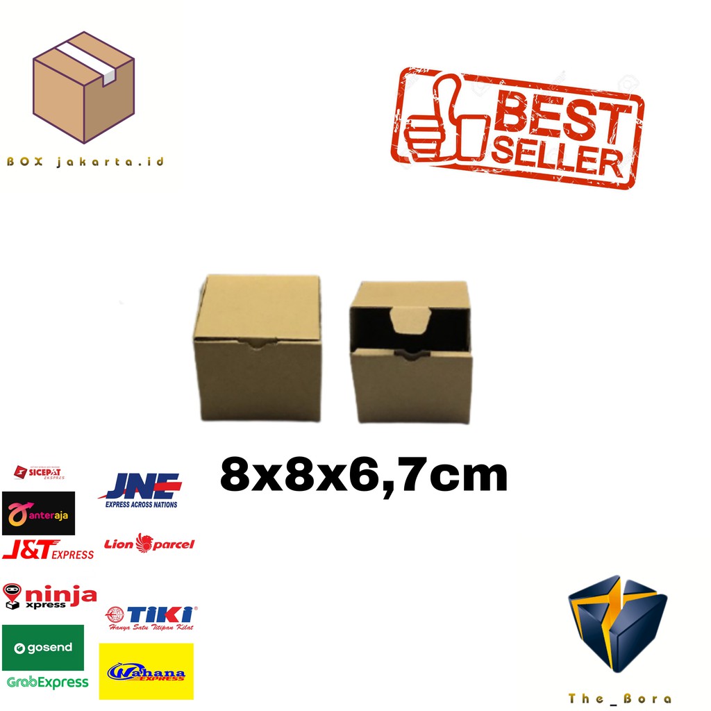 

KARDUS KARTON BOX DIE CUT Kardus karton uk. 8x8x6,7 cm...die cut box kotak Souvenir -dll