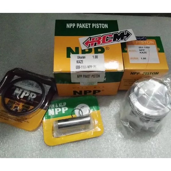 PISTON KIT SEKER SEHER KIT KAWASAKI KAZE OVERSIZE OS UKURAN 75 0.75 1.00 100 ORI ORIGINAL NPP ASLI