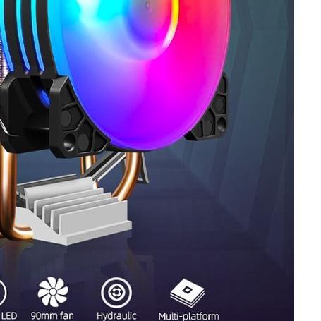 ✸ CPU FAN COOLER COOLMOON RGB FOR INTEL DAN AMD FAN PROCESSOR ♟