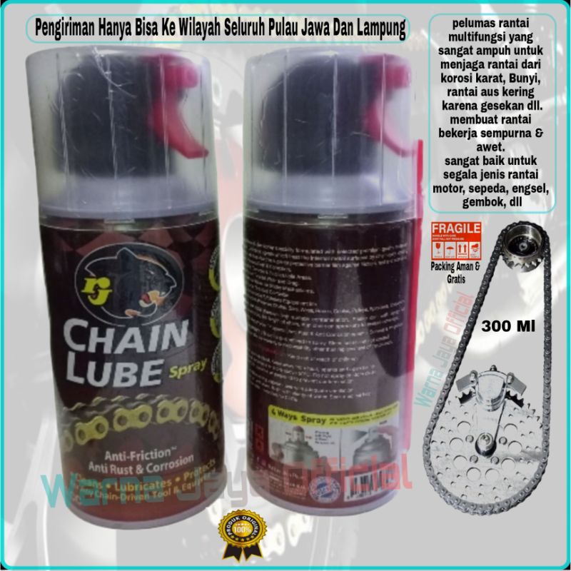 Jual CHAINLUBE RJ LONDON ORIGINAL Minyak Cairan Oli Pelumas Semprotan