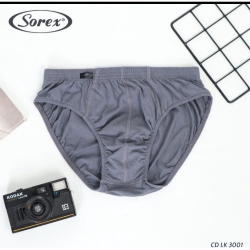 CD celana dalam pria Sorex segitiga Men's M 3001 (3 pcs)