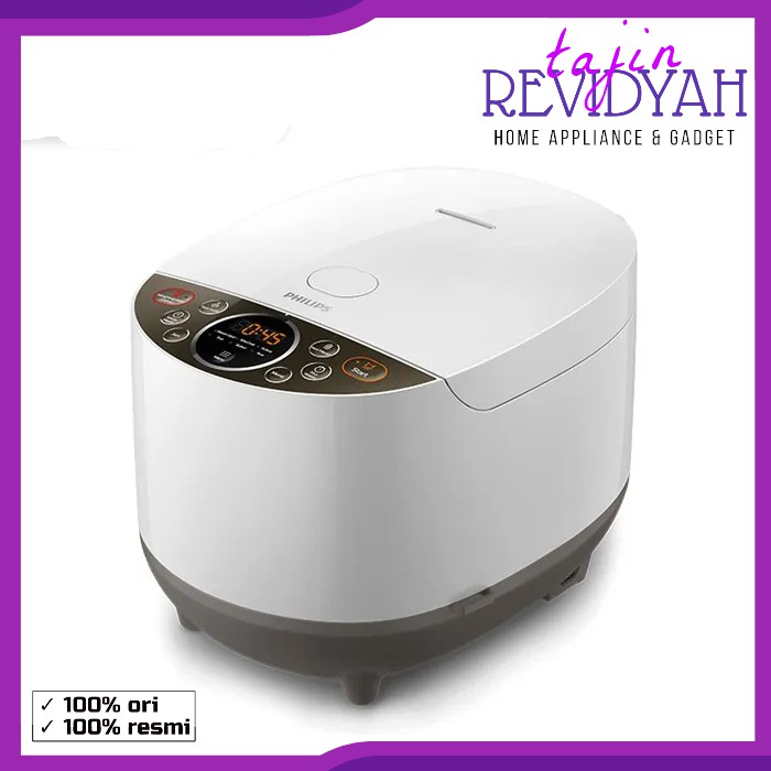 PHILIPS HD 4515 Fuzzy Logic Digital Rice Cooker 1.8 L - Garansi Resmi