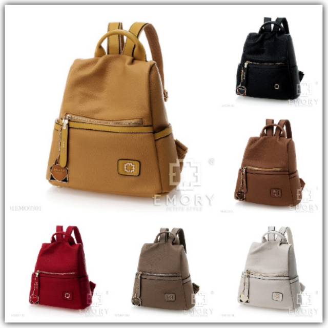 BAG IMPORT BRANDED EMORY ZIVALY / TAS RANSEL FASHION WANITA-BACKPACK GIRL MULTIFUNGSI HANDBAG BATAM