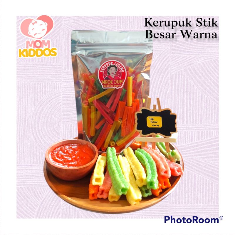 

KERUPUK STIK WARNA BESAR KERUPUK MENTAH KERING KUALITAS PREMIUM