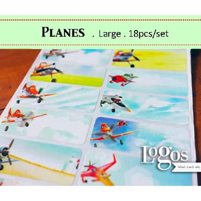 

Ini Planes Large Label Nama Waterproof. Sticker Film Disney Airplane Cars Ayo Beli