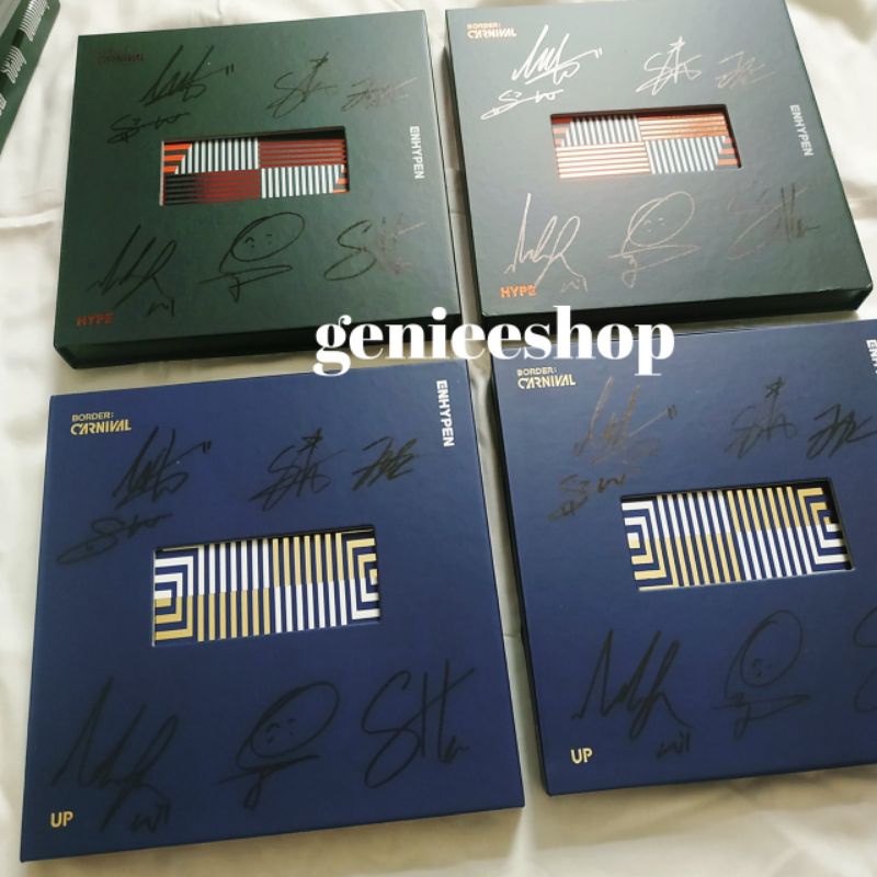 enhypen signed album border carnival bdc fullset unsealed autographed jay jungwon sunghoon photocard