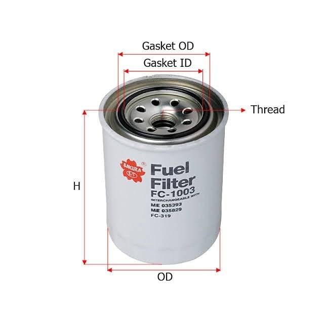 SAKURA Fuel Filter / Filter Solar FC-1003