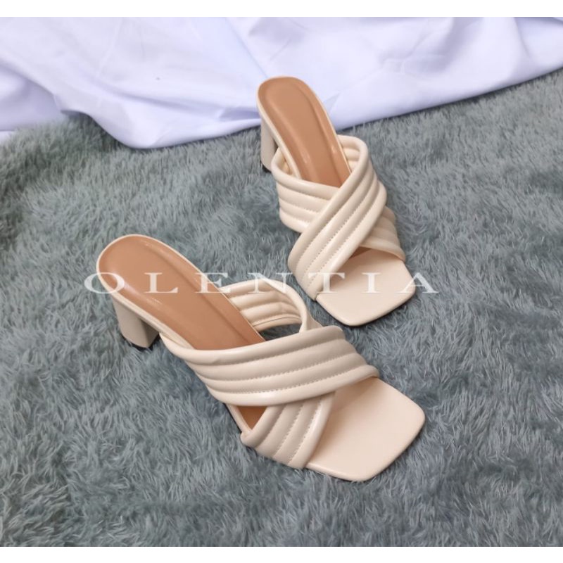 Sandal Wanita Sandal heels tahu 7cm YY 05