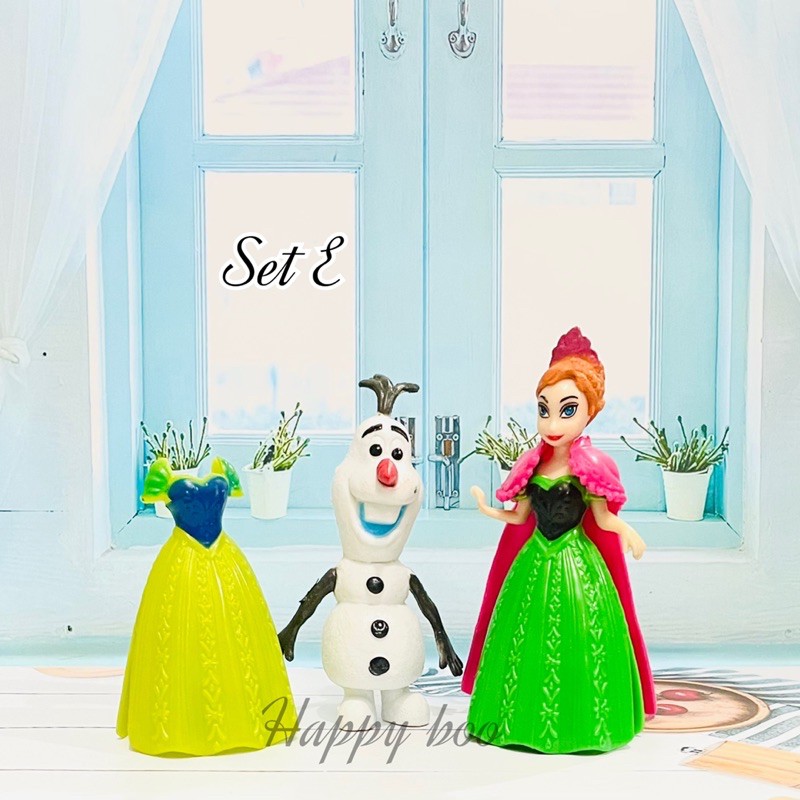 SET BAJU FIGURE FROZEN figur frozen anna elsa