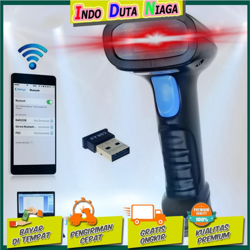 IDN TECH - Taffware Bluetooth Barcode Scanner - YK-BW3