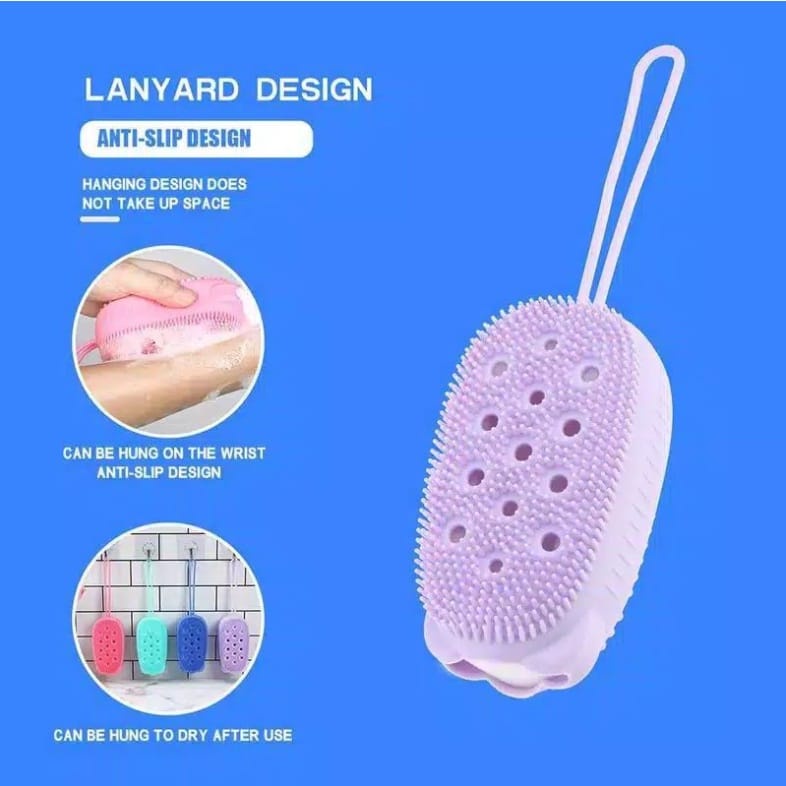 {MLTSTR} Spons Mandi Bath //Silikon Sikat Badan Busa Sponge Silicon Sabun Cair