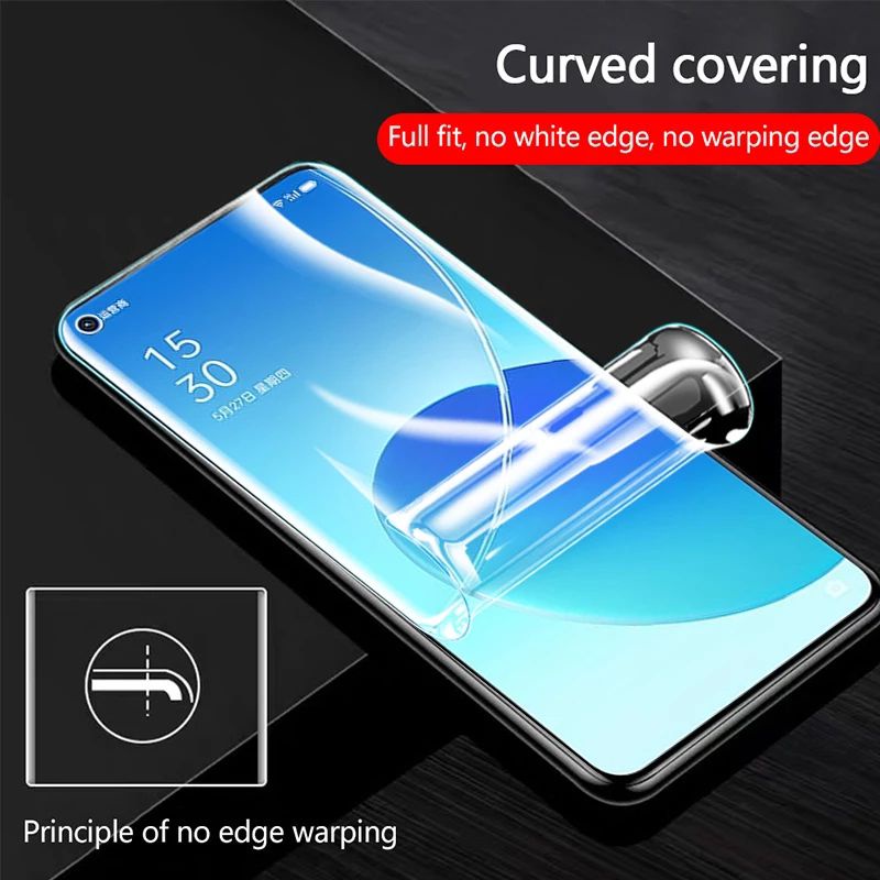 USAMS - HYDROGEL HYBRID FILM ANTI GORES BENING OPPO A54 A74 A94 F19 PRO FULL COVER PROTECTOR