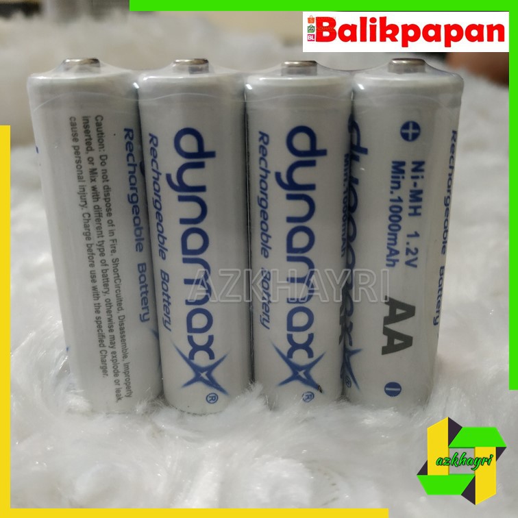 Batre Baterai Charge Cas Rechargeable AA A2 Dynamax Battery