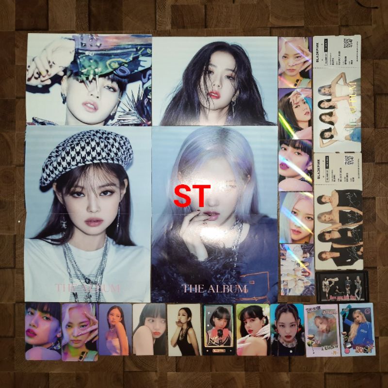 SALE Blackpink The Album Official Benefit Photocards Ktown4u Jennie Lisa Jisoo Rose