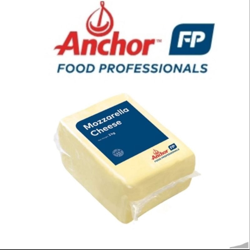 

ANCHOR MOZARELLA CHEESE 2KG, KEJU MOZARELA NGARET MAKANAN DLL