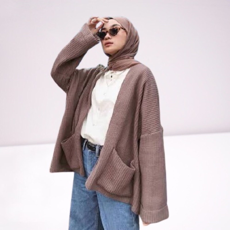 Cardigan Rajut OVERSIZE CARDY LOOCY