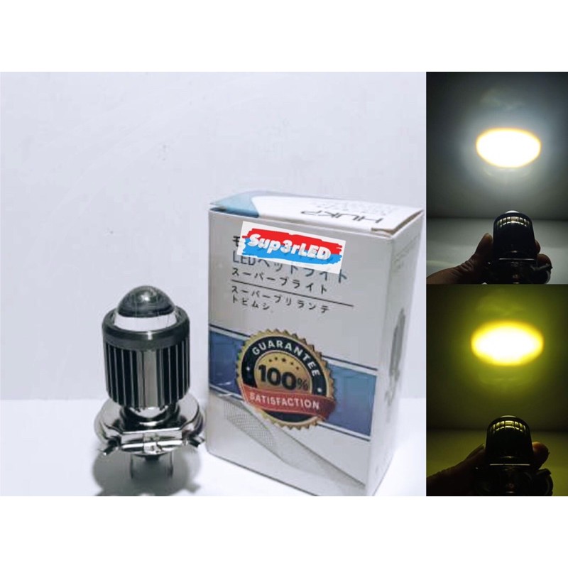 Jual LAMPU LED UTAMA VINYX MOTOR H4 LASER D2 HIGH LOW 2 WARNA PUTIH
