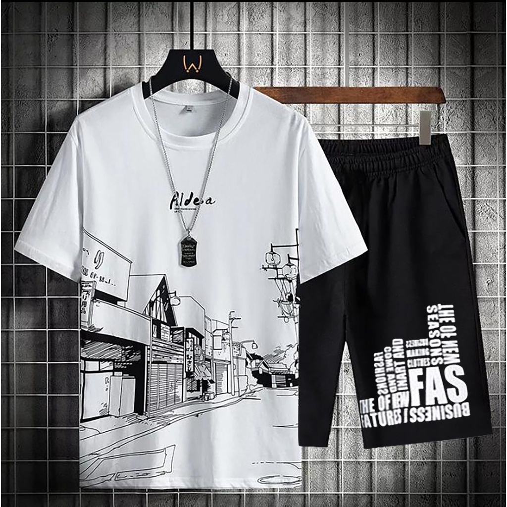 COD/ARPIOSSHOP - STELAN IDEAL - SETELAN PRIA SATU SET ( KAOS + CELPEN )