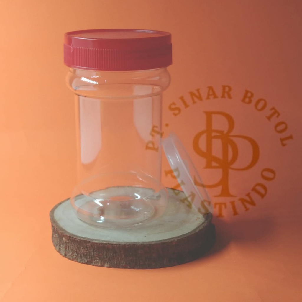 Toples Sambal 200 Ml - Merah Toples plastik / botol kemasan murah